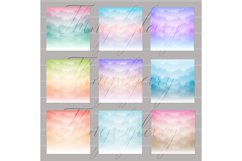 18 fairy ombre magical unicorn cloud digital papers Product Image 2