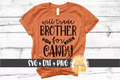 Will Trade Brother For Candy - Halloween SVG PNG DXF Files Product Image 1