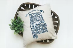 Alabama Mandala SVG File - Home is Where the Heart Is SVG Product Image 4