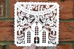 Christening paper cut design SVG / DXF / EPS / PNG files Product Image 2
