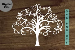 Family Tree 4 members svg/png/dxf file Family reunion svg Product Image 1