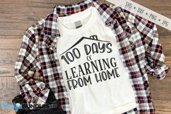 100 Days Learning From Home SVG | 100 Days of School SVG Product Image 1