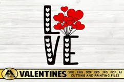 Valentines SVG Love Quote With Heart SVG Valentine's Day SVG Product Image 7