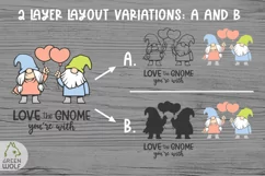 Valentine gnome svg Couple gnomes svg Valentine sublimation Product Image 2