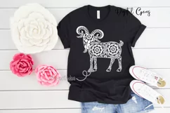 Goat, Chinese new year SVG / DXF / EPS / PNG files Product Image 2