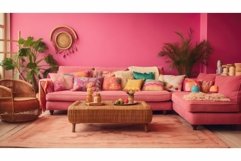 hot pink living room Product Image 1