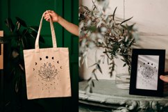 Moon svg Lotus mandala clipart Moon phases svg Crescent moon Product Image 7