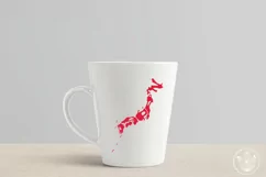 Japan SVG cut file in the shape of the country Product Image 2