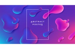 Fluid background. Abstract gradient shape, futuristic geomet Product Image 1
