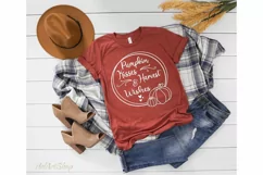 Pumpkin Kisses And Harvest Wishes svg, thanksgiving svg Product Image 2