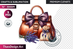 Lavender Clipart PNG, Purple flower arrangement sublimation Product Image 1