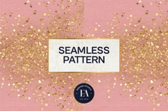 Pink Gold Shimmer Digital Paper, Glitter Texture Product Image 3