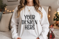 Ash Gildan 18500 Sweatshirt Mockup, Unisex mockups Product Image 1