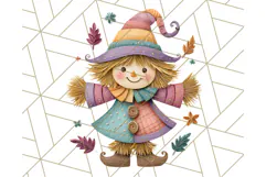 Kawaii Halloween Clipart Cute Kids and Candy Elements Png Product Image 5