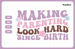 Funny Toddler T-shirt Quotes SVG | Parenting Look Hard Product Image 3