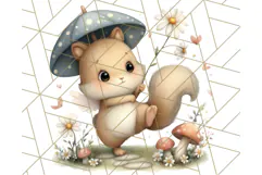 Forest Fairy Garden Creatures PNG, Whimsical Woodland Art Product Image 5