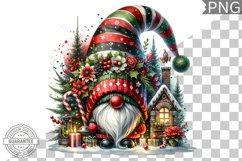 Christmas Gnome Sublimation - Clipart PNG Design Product Image 1