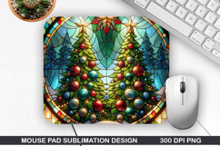 Christmas Tree Mouse Pad Sublimation,Christmas Mouse Pad PNG Product Image 1