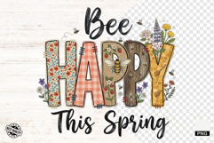 Spring Honey Bees Sublimation PNG Product Image 1