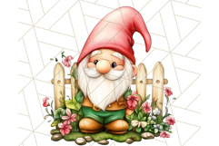 Summer Garden Gnomes Clipart PNG, Summer Country Gnomes Png Product Image 5