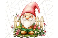 Summer Garden Gnomes Clipart PNG, Summer Country Gnomes Png Product Image 5