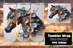 Stylish 20oz Tumbler Design , Horse Product Image 1