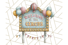 Vintage Carnival Animals Clipart PNG, Retro Circus Elements Product Image 5
