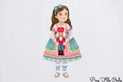 Cute Nutcracker Watercolor Clipart PNG Product Image 1