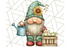 Farmer Gnome Clipart, Cute Farm Gnomes PNG Illustrations Product Image 5