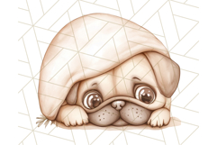 Pug Clipart PNG, Cute Dog Art, Funny Puppy Illustration Png Product Image 5