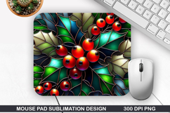 Flowers Mouse Pad Sublimation,Christmas Mouse Pad PNG Design Product Image 1