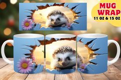 Whimsy in Every Sip: Animal Mug Wrap Sublimation Product Image 1