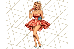 Vintage Glamorous Christmas Party Clipart PNG, Holiday Png Product Image 5