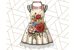 Cottagecore Kitchen Mixer, Apron PNG Clipart, Retro Floral Product Image 5
