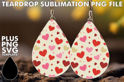 Classy Teardrop Earrings Art Ideas, Valentine's Pattern Product Image 1
