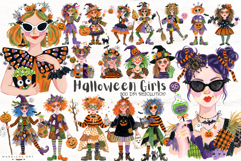 Halloween Girls Clipart Product Image 1