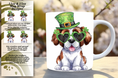 Artful 11oz Mug Wrap Png Artwork , St Patrick Product Image 1