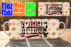 Cheerful sunsets 11oz 15oz sublimation wrap, Dog Mom Product Image 1