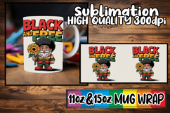 Unique adventures 11oz 15oz sublimation wrap, Juneteenth Product Image 1