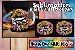 Unique adventures 11oz 15oz sublimation wrap, Breast Cancer Product Image 1