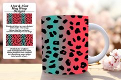Trendy Leopard Glitter Mug Wrap 11oz/15oz Patterns Product Image 1