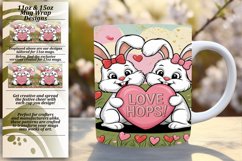 Playful 11oz Png Mug Wrap Template , Valentines Product Image 1