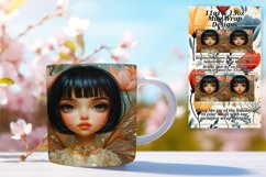 Delightful 15oz Mug Wrap Png Artwork , Fairy Product Image 1