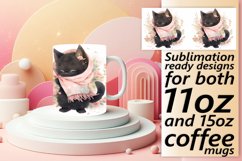 Whimsical Wonderland Cat Watercolor Sublimation Wrap - Sprin Product Image 1