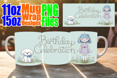 Magical mornings 11oz 15oz sublimation wrap, Birthday Girl Product Image 1