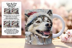 Peeking Dog Christmas Mug Wrap Winter Holiday 11oz 15oz Product Image 1