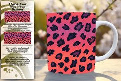 Bold Leopard Gradient Mug Wrap - 11oz 15oz Product Image 1