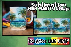 Seaside Spectacle Mug Wrap Sublimation, 11oz 15oz Product Image 1