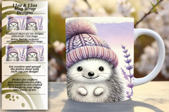 Whimsical 11oz Mug Wrap Png Design , Cute Animals Product Image 1