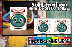 Sweet escapes 11oz 15oz sublimation wrap, Cute Christmas Product Image 1